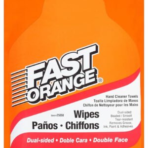 25050 Hand Cleaner Wipes, Mechanic Wipes for Auto Shop, Heavy Duty Wipes, Removes Grease, Oil, Exhaust Fumes from Hands and Skin, 25 Count