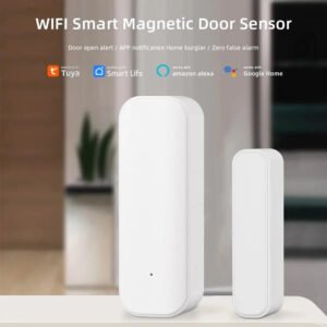 Wifi or Zigbee Window Door Sensor with Battery Smart Home Security Alarm System Voice Control via Alexa Google Home Smart
